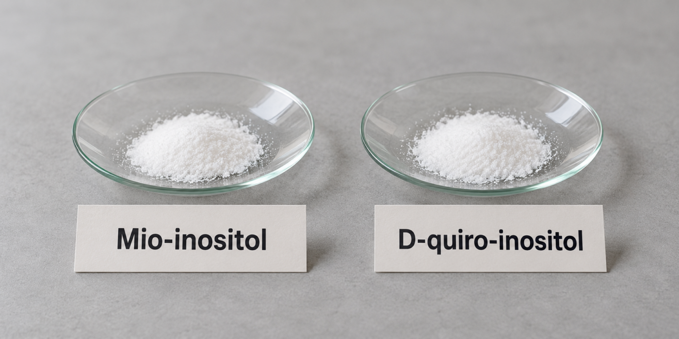 Mio-inositol e D-quiro-inositol: diferenças e como comparar