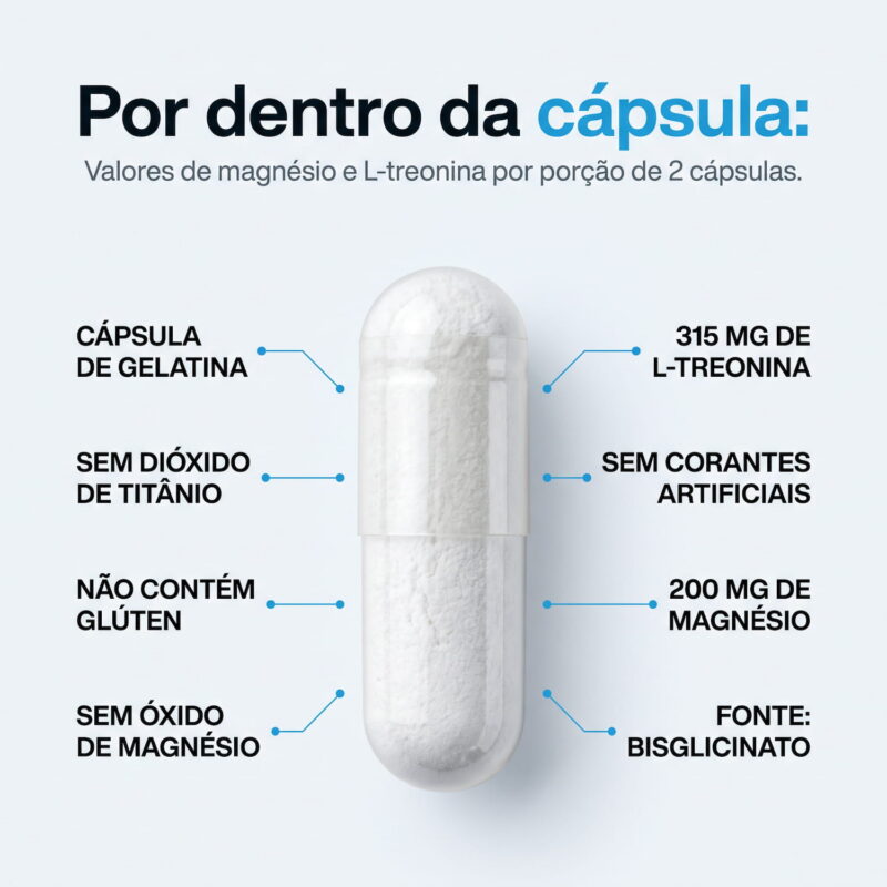 Magnésio Treonato Vitamente: o que tem dentro da cápsula